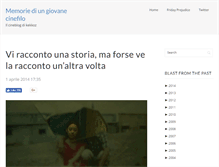 Tablet Screenshot of giovanecinefilo.kekkoz.com